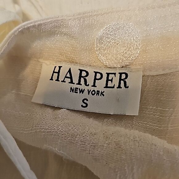 HARPER NY POLKA-DOT BOHO TUNIC DRESS SIZE SMALL - Picture 10 of 12